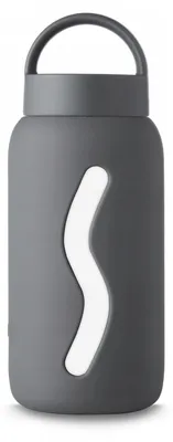Produktbild von Muuki Glas Wasserflasche Smoke Gray 500 ml