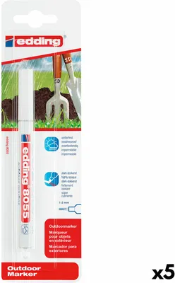Produktbild von Dauermarker Edding 8055 Weiß 1-2 mm (5 Stück)