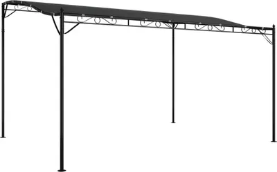 Image de vidaXL Store Anthracite 4x3 m 180 g/m² tissu et acier