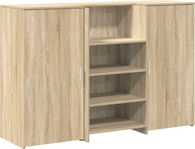 Immagine prodotto di vidaXL Bancone reception rovere Sonoma 155x50x103,5 cm materiale a base di legno