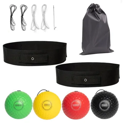 Produktbild von MODFU Fitnessbälle, Box-Reaktionsball Set, 4 Bälle & 2 Stirnbänder, Training für Reflexe & Koordination, Schlagball, Fitness & Kampfsport Zubehör für Kinder & Erwachsene