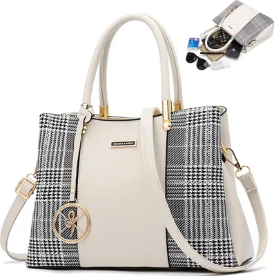 Produktbild von OKWISH Henkeltasche, Umhängetasche, Handtasche, Tragetasche, Aktentasche Tasche Damen, Schultertasche, Arbeitstasche, Messenger-Tasche für Frau Frauen