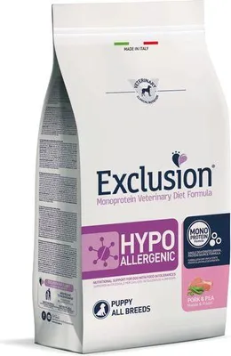 Produktbild von Exclusion Hypoallergenic Puppy Schwein & Erbse