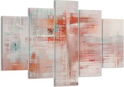 Produktbild von Bild auf Leinwand - Leinwandbild - 5 Teile - Verschwommen Abstraktion Modern - 150x100cm - Wand Bild - Wanddeko - Wandbilder - Leinwanddruck - Bilder - Wanddekoration - Leinwand bilder EA150x100-4790