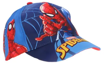 Produktbild von Marvel Spiderman Kinder Jungen Basecap Baseball Kappe Mütze Gr. 52-54 - 54, Blau