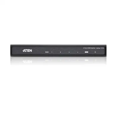 Zdjęcie produktu dla ATEN VS184A-AT-G, HDMI, 4x HDMI, 4096 x 2160 px, Czarny, 4K Ultra HD, 15 m