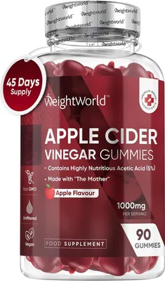 Zdjęcie produktu dla Suplement diety Weightworld Apple Cider Vinegar Gummies, 90 elkw