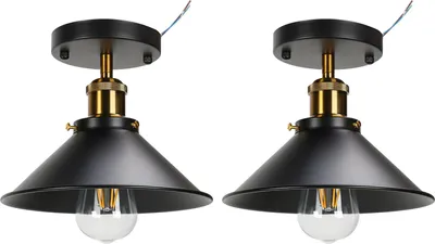 Obrázek produktu pro Stropní světlo E27 Průmyslové černé kované stropní svítidlo pro farmu Kuchyňská chodba 85?240V