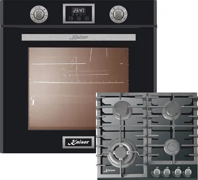 Imagen del producto de Conjunto Herd/Kaiser EH 6326 sp / Horno empotrable + placa de cocina a gas KCG 6383
