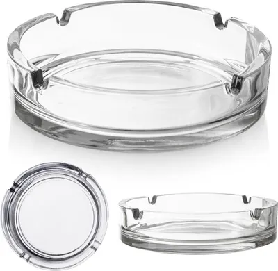 Produktbild von Orion Zigarettenaschenbecher Glas-Aschenbecher Aschenbecher aus Glas rund 10 cm