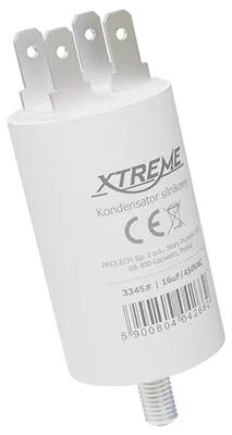 Productafbeelding van XTREME Motorcondensator 16µF 450V AC - Met Faston Aansluitingen - Start/Bedrijf