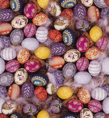 Produktbild von Wachstuch Ostereier bunt Ostern abwischbar Wachstuchtischdecke 140 x 280 - 37108 - bunte Ostereier