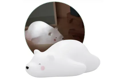 Image de reer lumilu Lazy Friends Bär, veilleuse, lumière d'endormissement, lumière d'apaisement, LED, avec minuterie, 52230