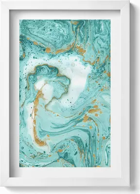 Produktbild von Dekorative Marmortextur– Wandbild mit Rahmen – Gerahmtes Bild  – Wanddekoration – 20x30 cm – Weiß