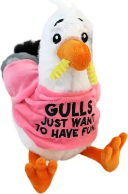 Image de Stofftier Möwe mit pinkem Shirt - ca. 32 cm