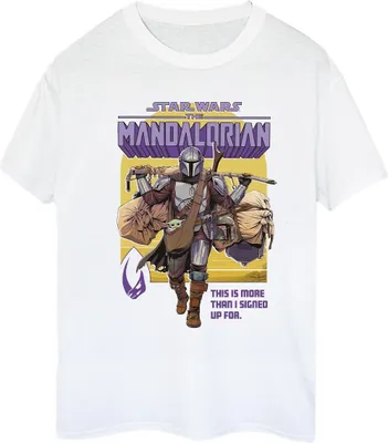 Obrázek produktu pro Star Wars - Tričko pro ženy "The Mandalorian More Than I Signed Up For" BI45821 (S) (Weiß)