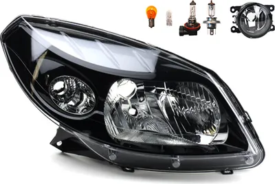 Produktbild von Scheinwerfer passend für Dacia Sandero 06/ 08- H4 Rechts+Nebel.+Leuchtm. 260104793R 8200526422 8200074008 6202E1 00006202E1 6710027 000 Johns