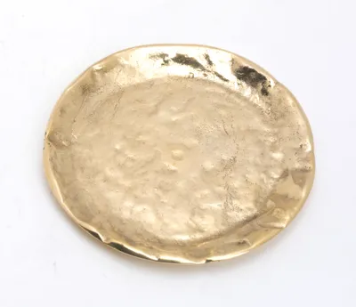 Produktbild von Kerzenteller, Dekoteller Messing Gold Ø 9 cm ideal für Kerzen