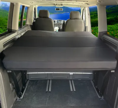 Produktbild von Matratze Klappmatratze Camperbett Schlafauflage Bett für VW T5 T6 T6.1 Multivan
