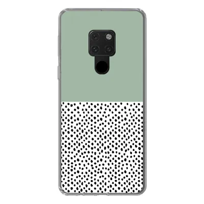 Produktbild von MuchoWow® Handyhülle Schutzhülle Hülle für Huawei P40 Lite Polka dots - Grün - Schwarz Silikon Softcase Handy Hülle - Handy