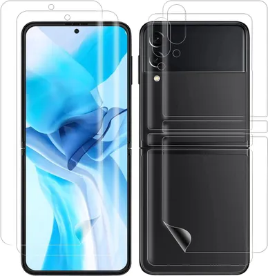 Produktbild von 2X Schutzfolie Für Samsung Galaxy Z Flip 3 Vorne + Hinten