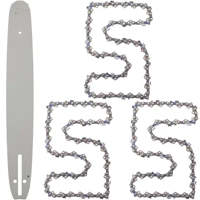 Immagine prodotto di Spada per motosega Husqvarna Jonsered NAC + 3 catene da 15" (38 cm), passo 0,325", 64 maglie, spessore 1,5 mm