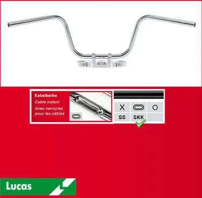 Zdjęcie produktu dla Stahllenker Apehanger, Stahl, schwarz
