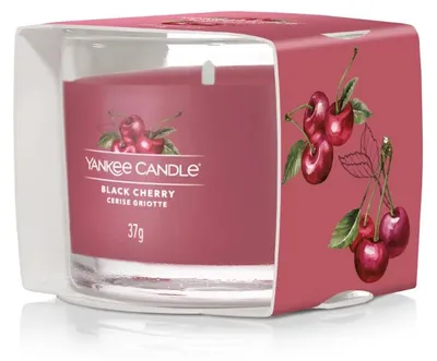Produktbild von Yankee Candle Black Cherry Glasvotivkerze 37g