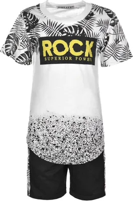 Produktbild von Shialy Kinder Jungen Sommer Set Schwarz 116