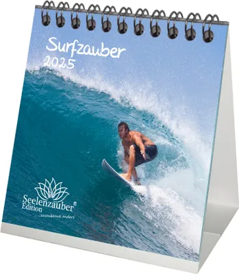 Produktbild von Surfzauber Kalender für 2025 Format 10cm x 10cm Surfer und surfen - Seelenzauber