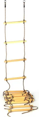 Produktbild von Strickleiter für Kinder Seilleiter Kletterseil Sprossen Ø 35 mm  Anzahl Sprossen: 16 Sprossen | Länge 560 cm