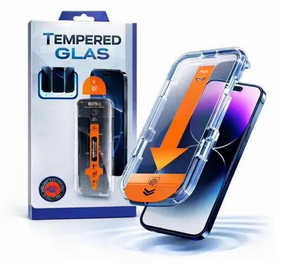 Produktbild von DIsplayschutzfolie mit Anbringhilfe Für iPhone 17Pro-Klar (Transparent)