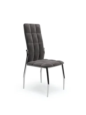 Immagine prodotto di Sedia da pranzo Halmar K416 - grigio scuro (Velvet) / cromo