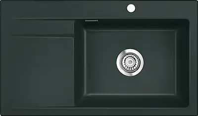 Produktbild von Spüle KeraDomo STEMA 86 SL in EIBE Becken rechts mit Handbetätigung / Systemceram