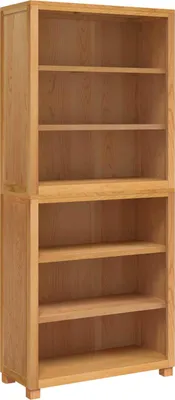 Zdjęcie produktu dla Zestaw mebli do przechowywania vidaXL z 2 półkami, kolor naturalny, 80 x 35 x 185 cm