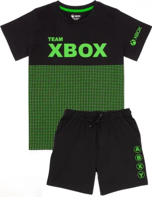 Produktbild von Xbox - Schlafanzug mit Shorts für Kinder NS5731 (140) (Schwarz/Grün)