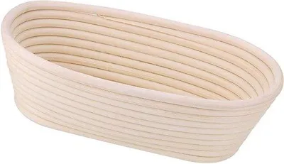 Produktbild von Natürlicher Brot Beweisbehälter aus Weiderotan - 25 x 15 x 8 cm