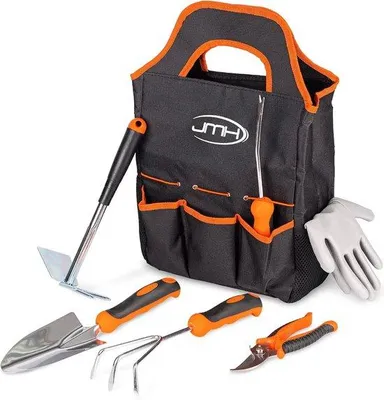 Immagine prodotto di Set di attrezzi da giardino in acciaio inossidabile, 7 pezzi, accessori per il giardino da esterno