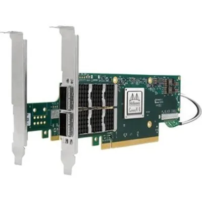 Produktbild von Mellanox Technologies MCX613106A-VDAT, Eingebaut, Kabelgebunden, PCI Express, Faser, 200000 Mbit/s, Grün