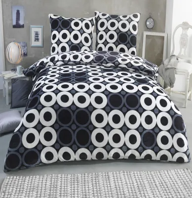 Produktbild von Winter Plüsch Bettwäsche - 135x200, 155x220, 200x200 cm - Cashmere-Touch, , Flauschig Soft Teddy, mit Kissenbezug 80x80 Deckenbezug Bettbezug Set, Größe:200x200 + 2x 80x80, Design - Motiv:Design 3