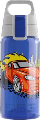 Productafbeelding van Drinkfles voor kinderen - Geschikt voor koolzuurhoudende dranken - Lekvrij en vaatwasmachinebestendig - Blauw - 0,5L