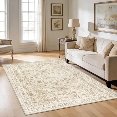 Immagine prodotto di Omgoods - Tappeto vintage, 120 x 180 cm - Lavabile e antiscivolo