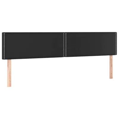 Immagine prodotto di vidaXL Testiere 2 pezzi nero 90x5x78/88 cm Similcuoio