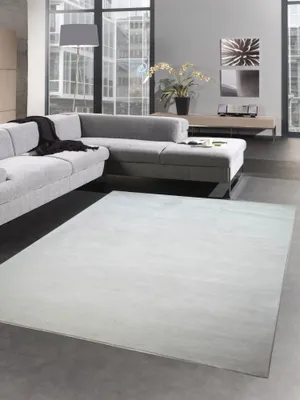 Produktbild von Teppich Wohnzimmerteppich Läufer uni creme Größe - 80x150 cm