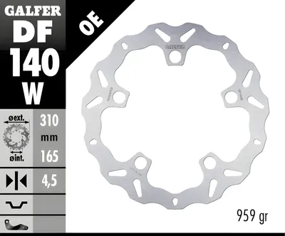 Obrázek produktu pro Brzdový kotouč Galfer FIXED