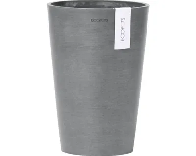 Produktbild von Blumensäule Ecopots Pisa Kunststoff Ø 14 cm H 20 cm grau