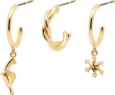 Produktbild von PD Paola Ranch Goldohrringe Set 925 Sterling Silber