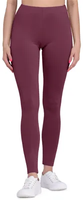 Produktbild von Bellivalini Damen Lange Leggings aus Viskose BLV50-147 (Weinrot, L)