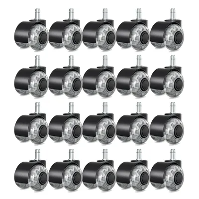 Produktbild von Jopassy Bürostuhlrollen 20x Stuhlrollen 11x22mm 360 Grad Drehung kratzerfrei für Bürostuhl Gaming-Stuhl