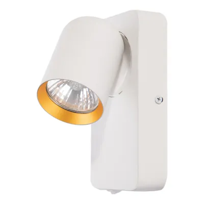 Obrázek produktu pro Otočné nástěnné svítidlo s vypínačem bílé Andy 1xGU10 10W Milagro
